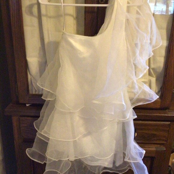 Lulus White One Shoulder Formal Dress Size S - Picture 1 of 4